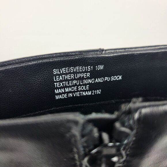 Steve Madden SILVEE Women Boot Bootie Pointed Toe Black Zip Size 10M - Picture 4 of 13